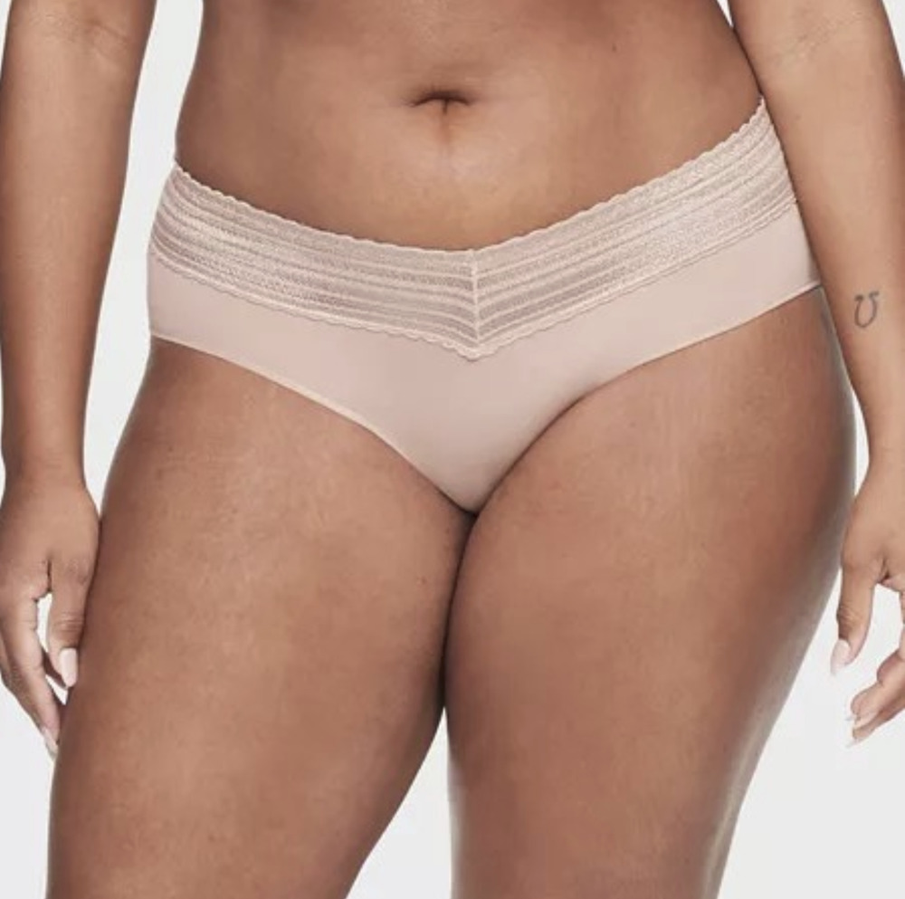 Warner's Women No Pinching No Problems Hipster Underwear Toasted Almond Size M